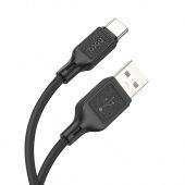 Дата-кабель Hoco X90 Type-C (силиконовый 1м., 3 A) цвет: Чёрный