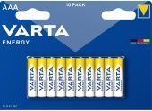 Батарейки алкалиновые VARTA Energy LR03/10ВР AAA