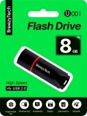 USB флэш-диск BreezyTech U001 (8GB) в блистере цвет: Чёрный