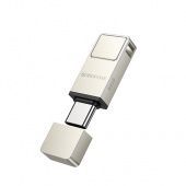 USB-C(Type-C) флэш-диск Borofone BUD6 64Gb  (USB 3.0 металл) цвет: металлик