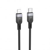 Дата-кабель Hoco X109 Type-C to IP (силиконовый, 60W, 2 м) цвет: Чёрный