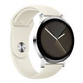 Ремешок для часов Hoco WH11 (силиконовый, классический 20mm) цвет: молочный