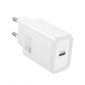 Сетевое зарядное устройство Hoco N60 (PD20W Type-C) цвет: белый