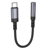 Адаптер Borofone BV24 Type-C на Jack 3.5 аудио цвет: метталик