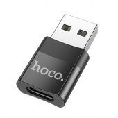 Адаптер Hoco UA17 USB - Type-C цвет: Чёрный