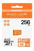 Карта памяти Ultra скоростная microSD BreezyTech 256GB Class 10/A2/V30 (без адаптера)