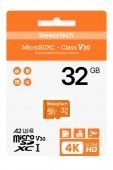 Карта памяти Ultra скоростная microSD BreezyTech 32GB Class 10/A2/V30 (без адаптера)