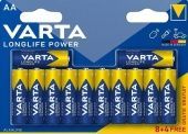 Батарейки алкалиновые VARTA LongLife Power LR6/12BP AA