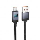 Дата-кабель Hoco X118  Type-C (дисплей 5A,1 м) цвет: Чёрный