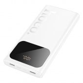 Внешний аккумулятор Hoco J144  15000mAh (ультратонкий,дисплей) цвет: белый