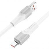 Дата-кабель Hoco X106 Type-C (5A,быстрая зарядка 2 м) цвет: белый