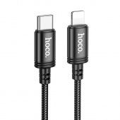 Дата-кабель Hoco X89 Type-C to IP (PD27W,2 м,нейлон) цвет: Чёрный