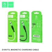 Дата-кабель Denmen D18V Micro (магнитный, 1м, 2.4A)