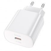 Сетевое зарядное устройство Hoco N22 (PD25W Type-C) цвет: белый
