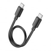 Дата-кабель Hoco X96 Type-C to Type-C (60W,0.25 м) цвет: Чёрный