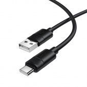 Дата-кабель Borofone BX123 Type-C (1м.,силиконовый,36W) цвет: черный