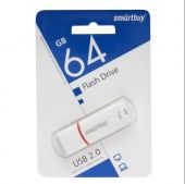 USB флэш-диск Smartbuy 64GB Crown цвет: белый
