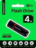 USB флэш-диск BreezyTech U001 (4GB) в блистере цвет: Чёрный