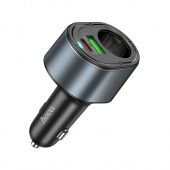 Автомобильное ЗУ Hoco Z56 (PD35W+QC3.0+прикуриватель) цвет: Чёрный