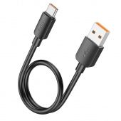 Дата-кабель Hoco X96 Type-C (100W,0.25 м) цвет: Чёрный