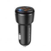 Автомобильное ЗУ Borofone BZ17 (2USB: QC3.0) цвет: Чёрный