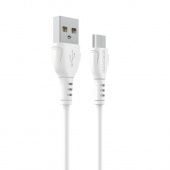 Дата-кабель BOROFONE BX51 Micro (1м., 2.4A), цвет: белый