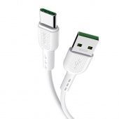 Дата-кабель Hoco X33 Type-C (1 м, быстрая зарядка, 5A) цвет: белый