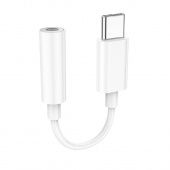 Адаптер Hoco LS35 Type-C на Jack 3.5 цвет: белый