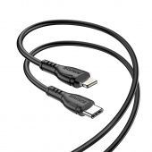 Дата-кабель BOROFONE BX51 Type-C to IP (1м., 2.4 A), цвет: Чёрный