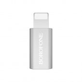 Адаптер Borofone BV5 Micro to IP цвет: себристый