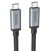 Кабель Hoco US05 USB4 Type-C HD (нейлон 2м.,40 Гбит/с,100W), цвет: Чёрный