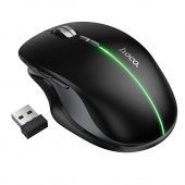 Мышь беспроводная Hoco GM40 (BT+2.4G+RGB подсветка,400 mAh) цвет: Чёрный