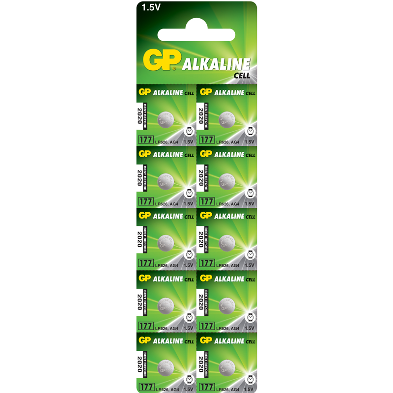 Батарейки часовые GP 177/LR626/AG4/10BP