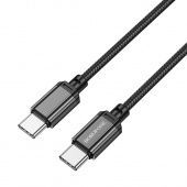 Дата-кабель Borofone BX87 Type-C to Type-C (1м.,нейлон,60W) цвет: Чёрный