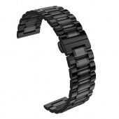 Ремешок для часов Hoco WH13 (стальной, пять бусин 22mm) цвет: Чёрный