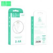 Дата-кабель Denmen D22T Type-C (1м.,2.4A) цвет: белый