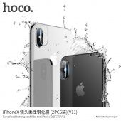Стекло для камеры HOCO V11 для for iP X/XS/XS Max(2 шт.) цвет: прозрачный