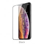 Стекло защитное HOCO A16 для iP XS Max/11 Pro Max цвет: Чёрный
