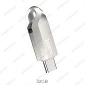 USB+Type-C флэш-диск HOCO 2в1 32Gb UD8 USB3.0 корпус металл