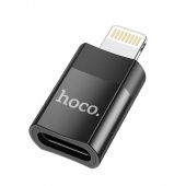 Адаптер Hoco UA17 IP - Type-C цвет: Чёрный