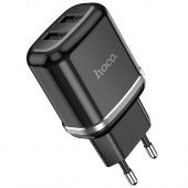Сетевое зарядное устройство Hoco N4 (2USB: 5V 2.4A) цвет: Чёрный