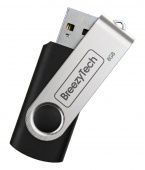 USB флэш-диск BreezyTech U006 (8GB) в блистере цвет: Чёрный