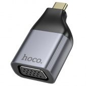 Адаптер Hoco UA34 Type-C - VGA  цвет: металлик