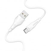 Дата-кабель BOROFONE BX18 Type-C (3м., 1,6A), цвет: белый