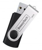 USB флэш-диск BreezyTech U006 (128GB) в блистере цвет: Чёрный