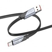 Дата-кабель Hoco U119  Type-C (5A,быстрая зарядка 1.2 м) цвет: Чёрный