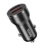 Автомобильное ЗУ Hoco DZ11 (2USB: 5V/2.4A) цвет: Чёрный