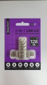 USB флэш-диск BreezyTech Type-C S-01 (128GB) 3.0 в блистере цвет: металлик