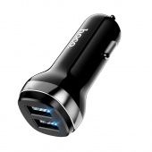 Автомобильное ЗУ Hoco Z40 (2USB: 5V/2.4A) цвет: Чёрный