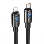 Дата-кабель Hoco U143  Type-C to IP (PD27W 1.2 м) цвет: Чёрный